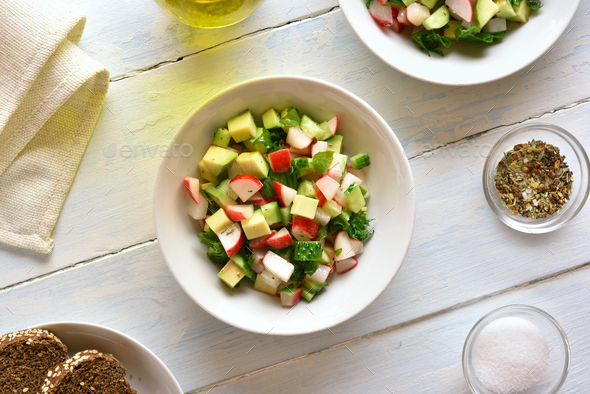 Healthy vegetable salad - Stock Photo - Images