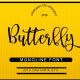 Butterfly script font