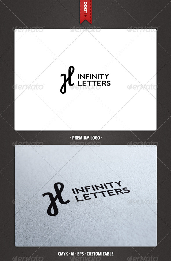 Infinity and H Letter Logo Template - Letters Logo Templates