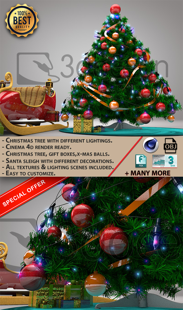 Christmas Tree. - 3Docean 24869480
