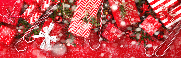 Christmas Boxes Gifts - Stock Photo - Images