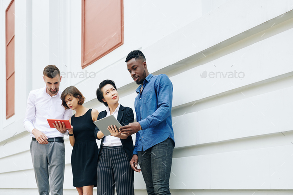Business people thinking about solution to improve business - Stock Photo - Images