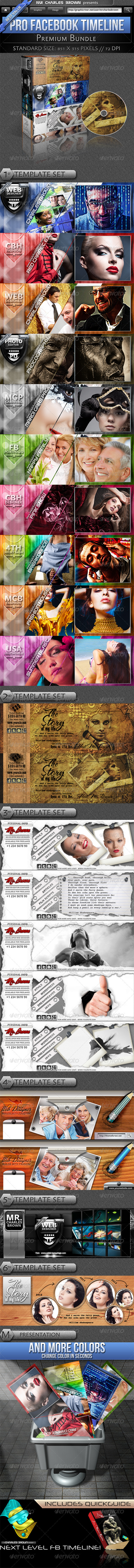 Pro Facebook Timeline Bundle - Facebook Timeline Covers Social Media