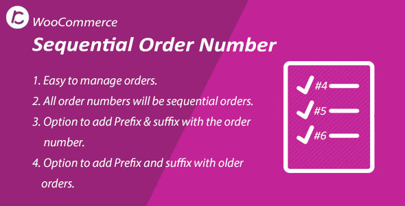 WooCommerce Sequential Order