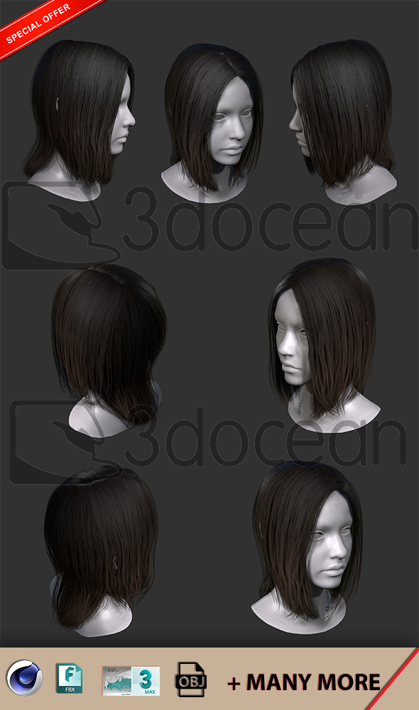 Hair - 3Docean 24875566