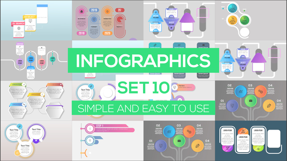 Infographics Set 10 - VideoHive 24875761