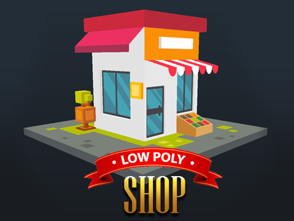 Low Poly Shop - 3Docean 24876601