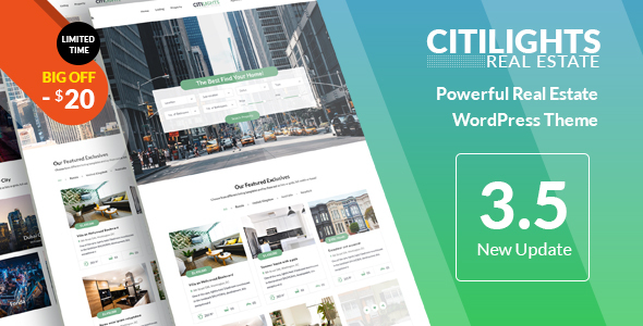CitiLights - Real Estate WordPress Theme