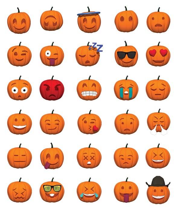 Pumpkin Smiley Set - 3Docean 24877928