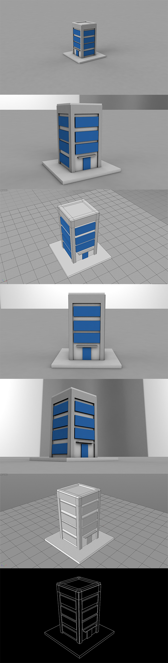 3D Building Icon - 3Docean 24878287
