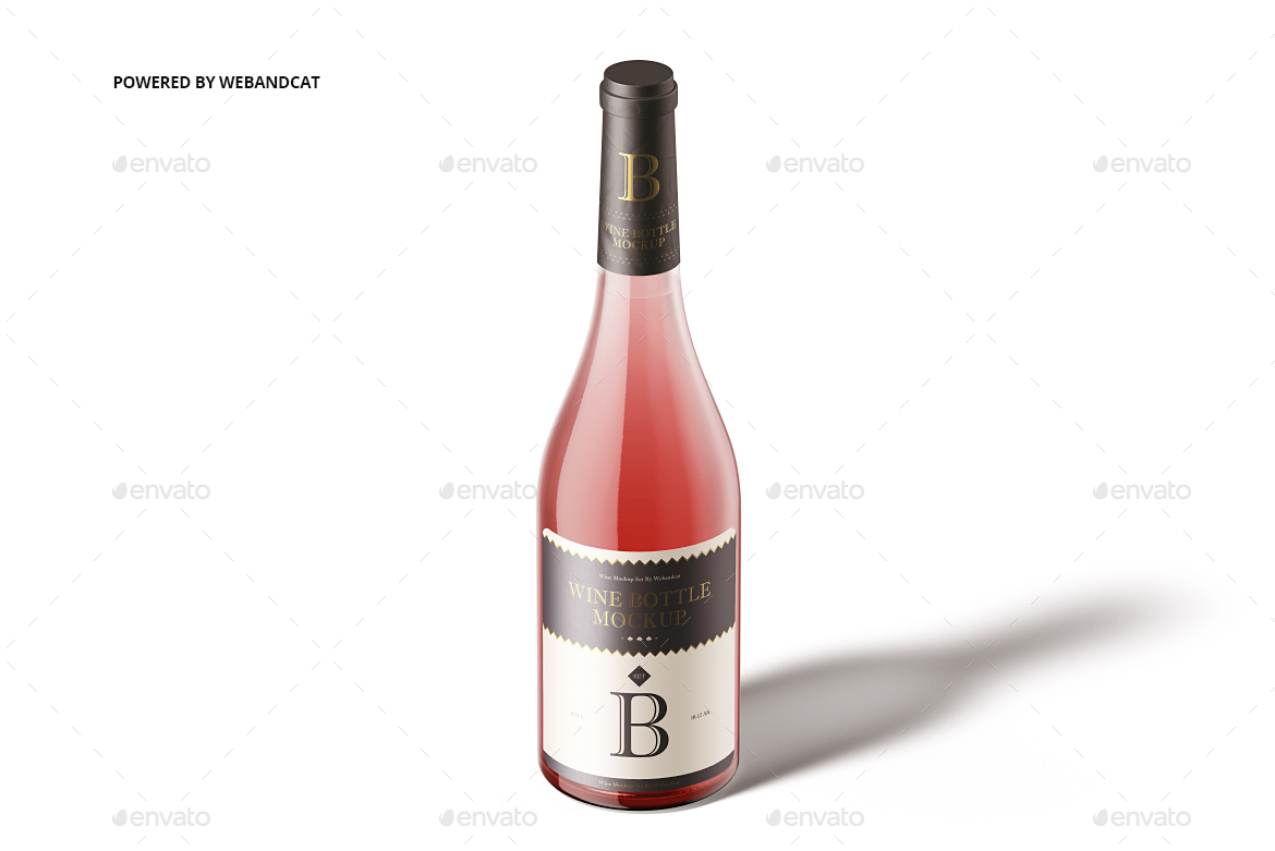 Download Sparkling Wine Bottle Mockup by webandcat | GraphicRiver