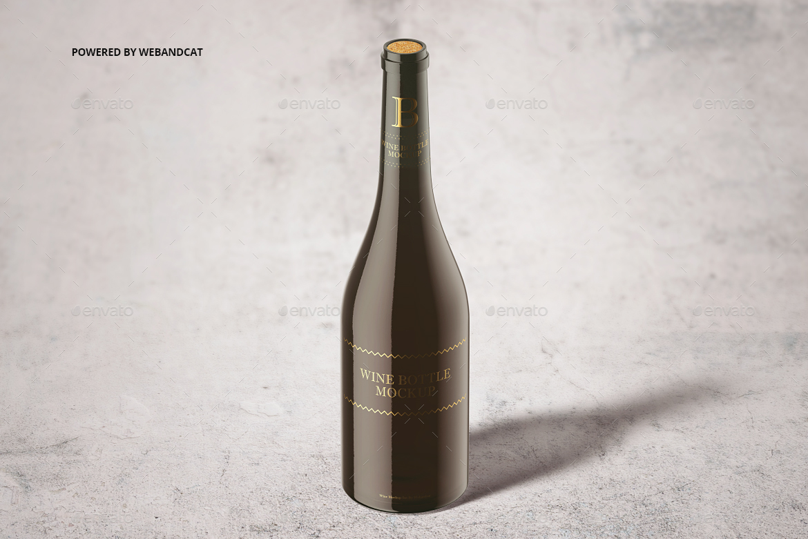 Download Sparkling Wine Bottle Mockup by webandcat | GraphicRiver