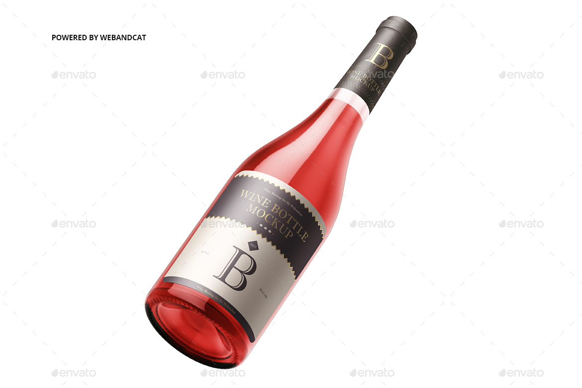 Download Sparkling Wine Bottle Mockup by webandcat | GraphicRiver