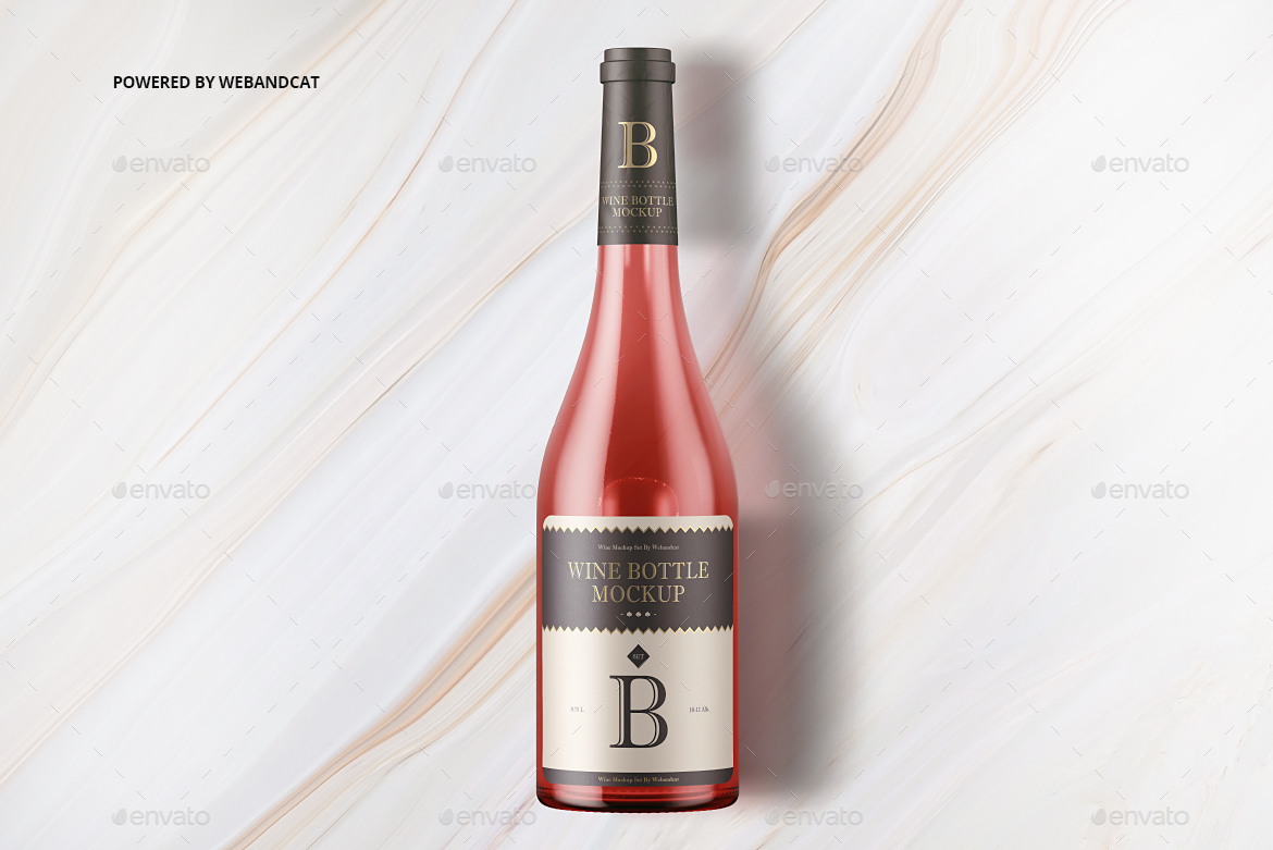 Download Sparkling Wine Bottle Mockup by webandcat | GraphicRiver