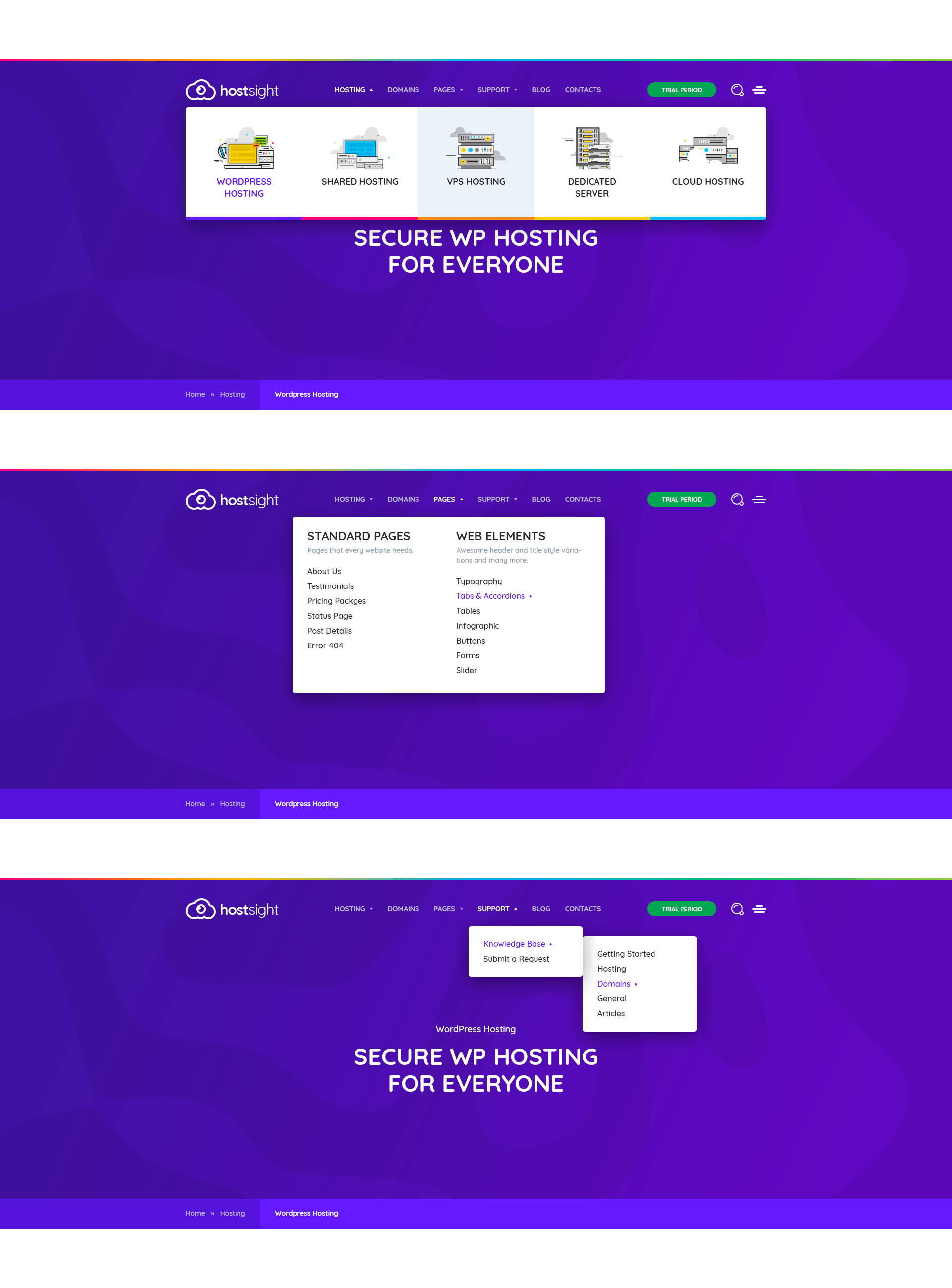 HostSite - Hosting and Technology Website PSD Template by themefire