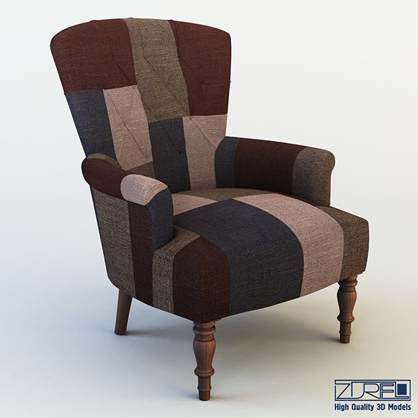 Akey armchair - 3Docean 24878626