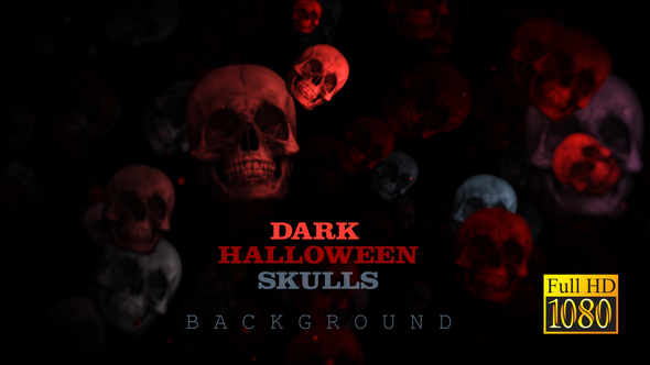 Dark Halloween Skulls alt