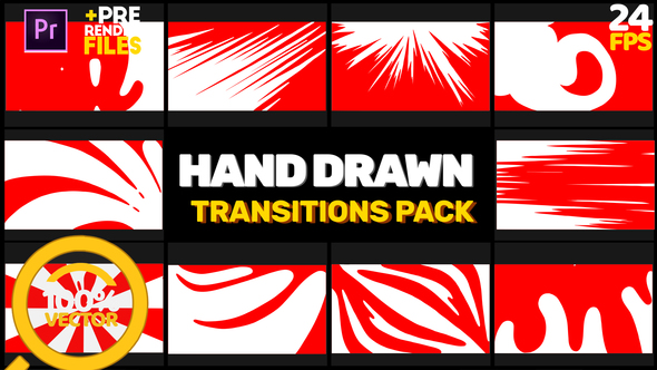 Hand Drawn Transitions // MOGRT