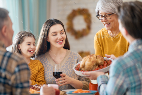 Happy Thanksgiving Day - Stock Photo - Images