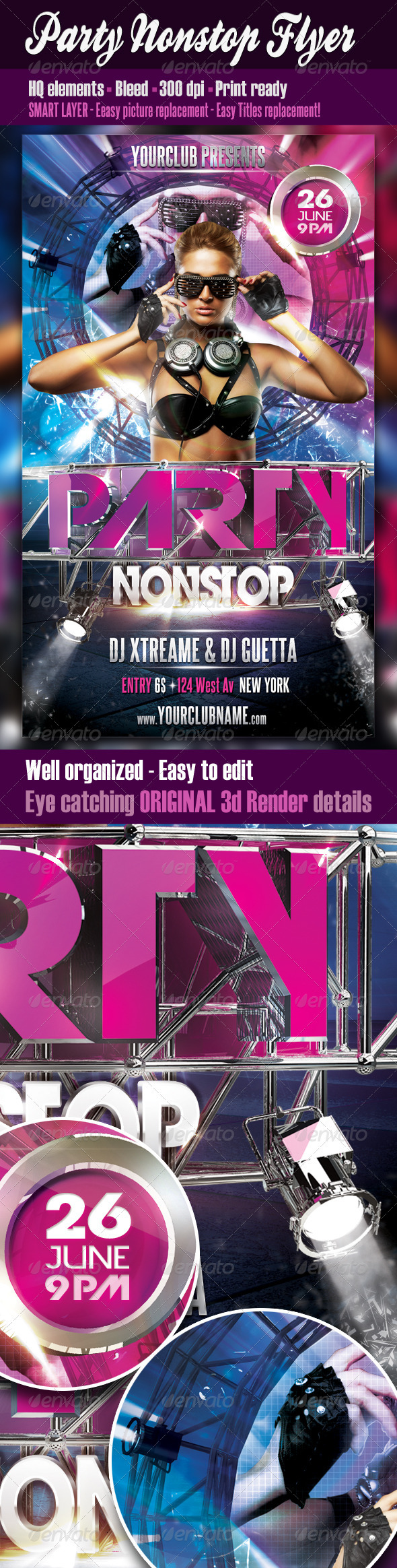 Party Nonstop Flyer - Clubs & Parties Events
