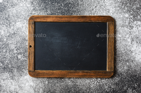 Small empty chalkboard Stock Photo by Vell