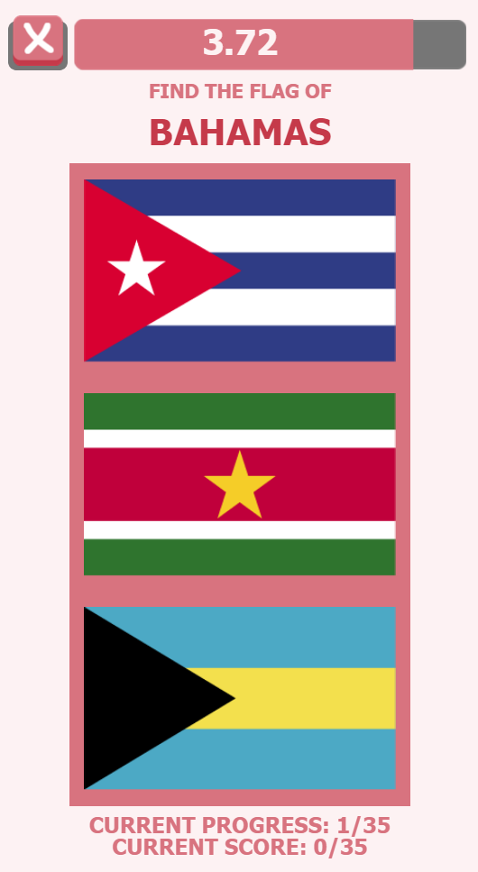 The Americas Flags Quiz Game by Sparximer CodeCanyon