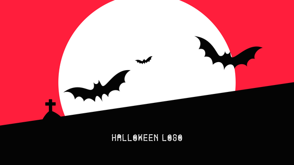 Flat Halloween Logo - VideoHive 24900618