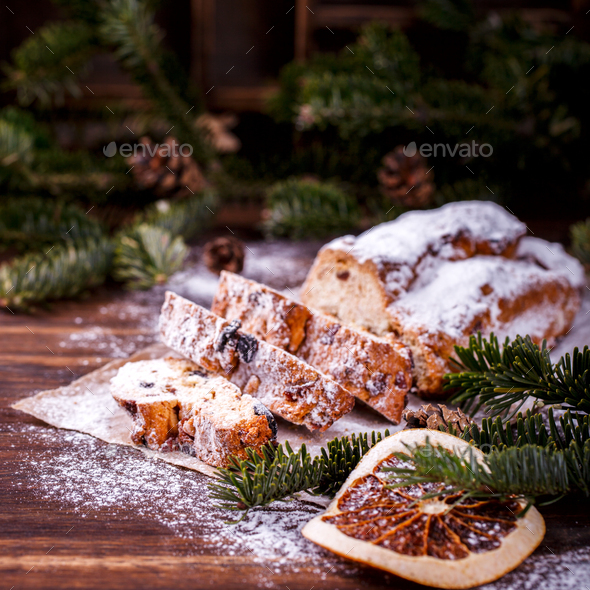 Christmas pastries Dresdnen Stollen