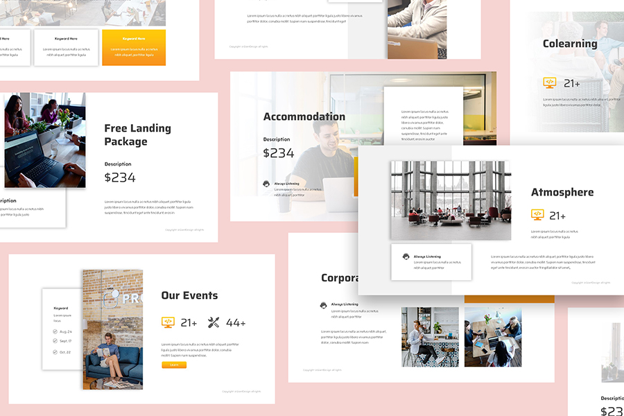 Coworking Space Powerpoint Presentation, Presentation Templates ...