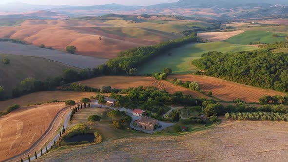 Aerial Tuscany Landscape alt