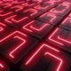 4K Red Neon Striped Plates Loop - VideoHive Item for Sale