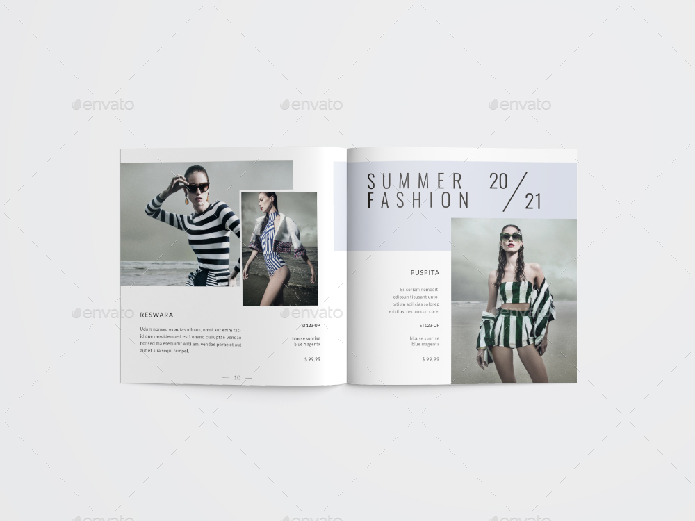 Square Fashion Lookbook, Print Templates | GraphicRiver