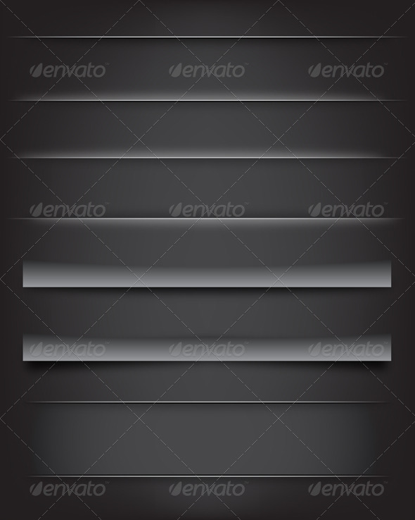Shadows and Dividers - Web Elements Vectors