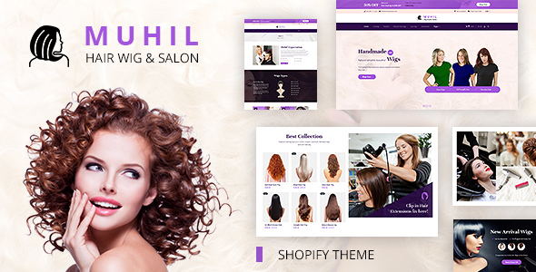 Muhil | Hair Salon, Extension & Hairdresser Shopify Theme