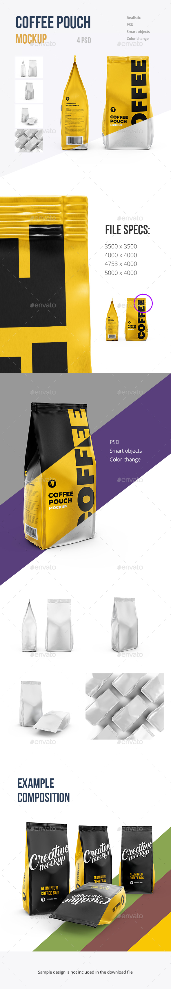 Download Coffee Pouch Mockup Set 4 Psd By Mock Up Ru Graphicriver