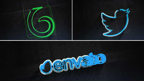 3D Stroke Logo - VideoHive 24921455