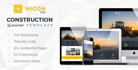 WICON | Construction & Building Joomla Template