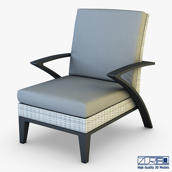 Rexus armchair white - 3Docean 24927025