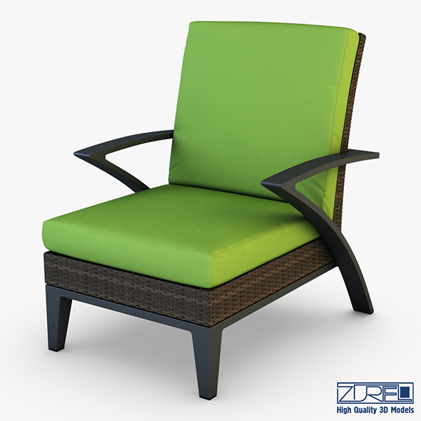 Rexus armchair brown - 3Docean 24927027