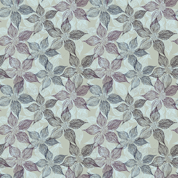 Floral Seamless Pattern - Patterns Decorative