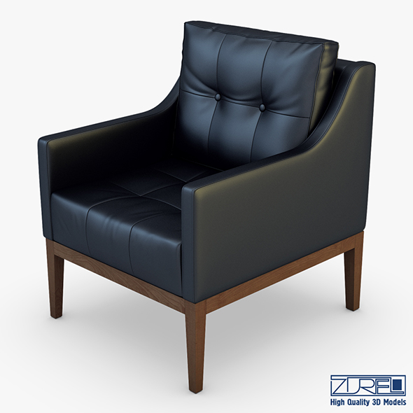 Carmen armchair black - 3Docean 24927178