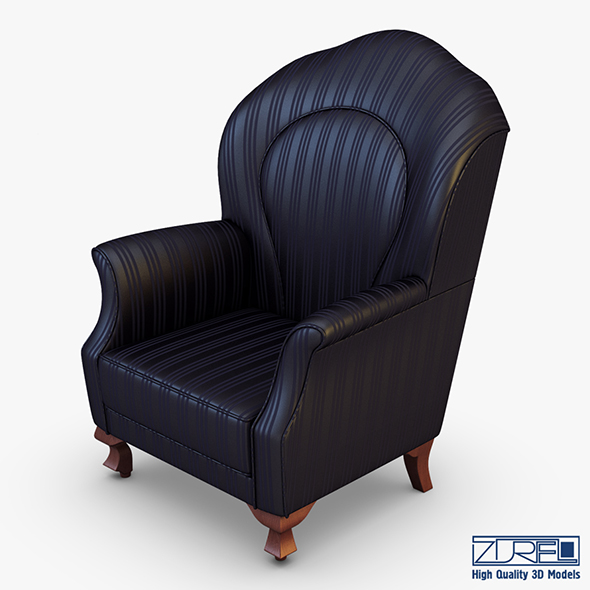 Imperatrice armchair black - 3Docean 24927238