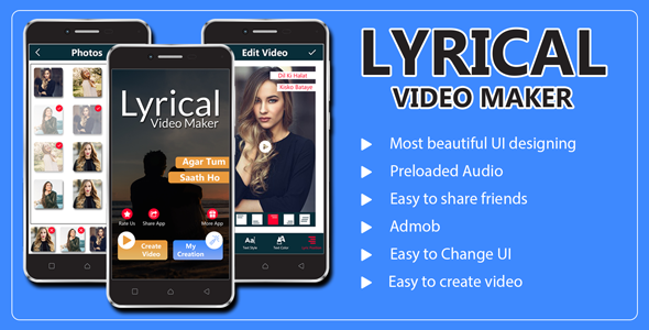 Lyrical Video Status maker , android app source code
