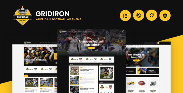 Gridiron | American Football & NFL Superbowl Team WordPress Theme