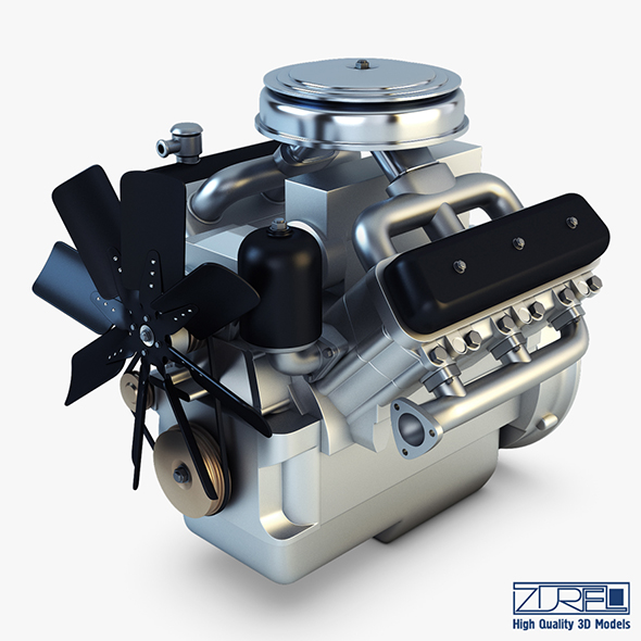 V6 Type Engine - 3Docean 24927844