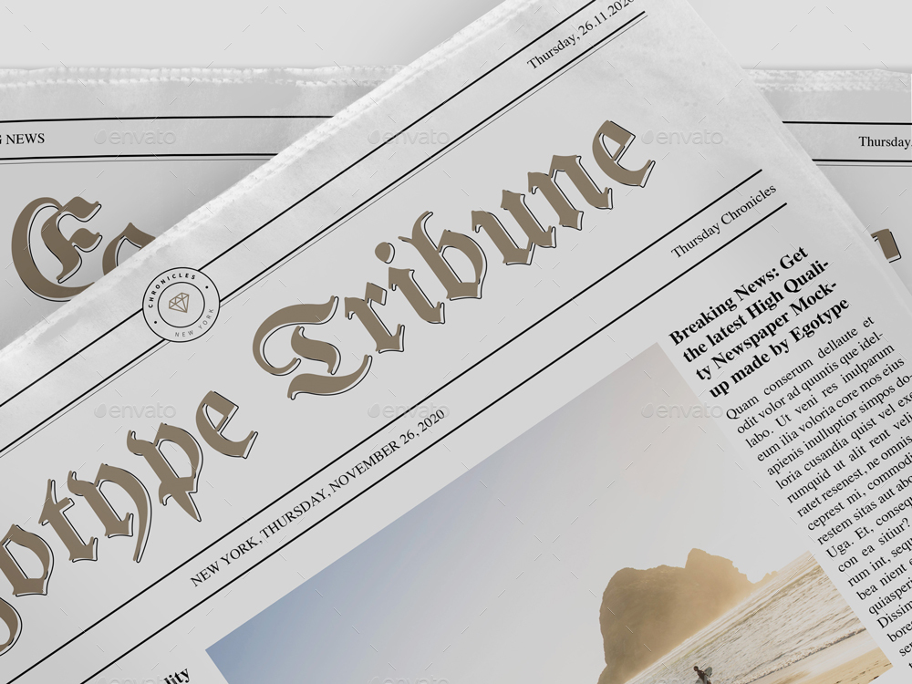 Download Newspaper Mockups by egotype | GraphicRiver