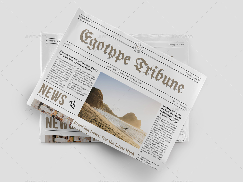 Download Newspaper Mockups by egotype | GraphicRiver