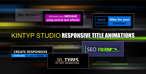 Kintyp Studio Responsive Title Animations And Lower Thirds By Chrisdean