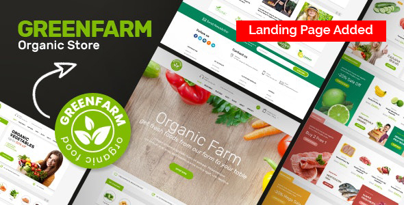 Organic Food Shopify - ThemeForest 23037581