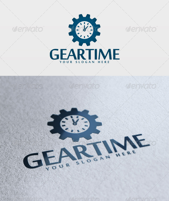 Gear Time Logo - Objects Logo Templates